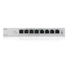 Tinklo jungiklis - Zyxel GS1200-8HPV3 8-Port L2 Gigabit PoE 68W Pilkas