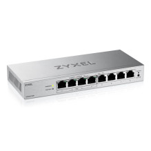 Tinklo jungiklis - Zyxel GS1200-8HPV3 8-Port L2 Gigabit PoE 68W Pilkas