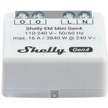 Išmanusis relė - Shelly EM Mini Gen4 WiFi energijos stebėjimo prietaisas 110-240V vidaus
