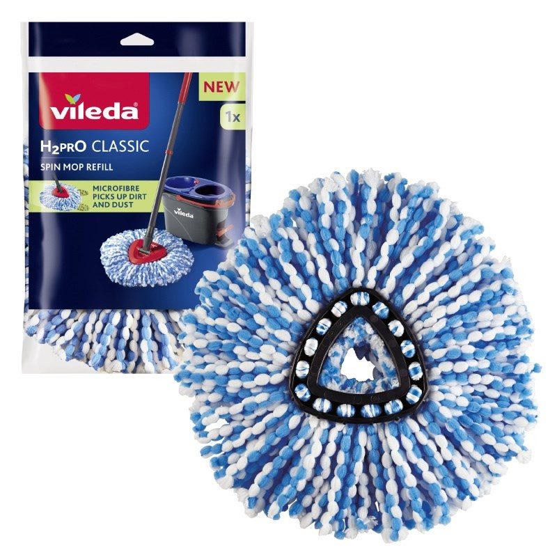 Valymo Priedas - Vileda H2prO Spin Mop Pakeičiamos Kasetės