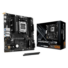 Pagrindinė plokštė - Asrock A620AM-X WiFi AMD A620A Micro ATX DDR5 128GB