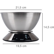 Virtuvinės svarstyklės - IDEAL Electronics Waga Clean 5kg Talpa 1g Tikslumas