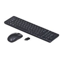Keyboard and Mouse - Logitech MK220 Wireless QWERTY 2.4 GHz with Mouse, Black Keyboard and Mouse - Logitech MK220 Wireless QWERTY 2.4 GHz with Mouse, Black