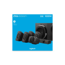 Speaker System - Logitech Z906 5.1 Channel 500W RMS Black Speaker System - Logitech Z906 5.1 Channel 500W RMS Black