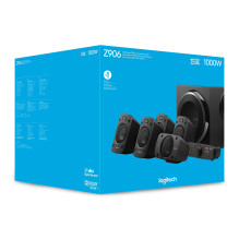 Speaker System - Logitech Z906 5.1 Channel 500W RMS Black Speaker System - Logitech Z906 5.1 Channel 500W RMS Black