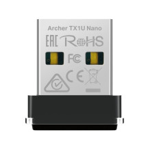 Tinklo plokštė - TP-LINK Archer TX1U Dual-Band USB Adapter 802.11ax Juoda