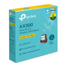Tinklo plokštė - TP-LINK Archer TX1U Dual-Band USB Adapter 802.11ax Juoda
