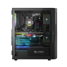 Kompiuterio Korpusas - Logic ARAMIS ARGB Midi Tower ATX USB 3.0 Juodas Kompiuterio Korpusas - Logic ARAMIS ARGB Midi Tower ATX USB 3.0 Juodas