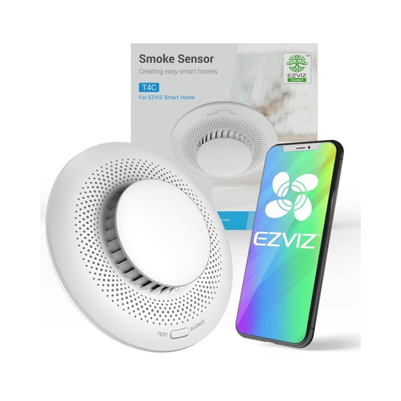 Dūmų Jutiklis - EZVIZ CS-T4C Belaidis, 85 dB Signalizacija, -10 iki 55 °C