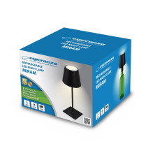 Darbo Lempa - Esperanza ELD119K LED Jutiklinio Valdymo 3 Režimai 200 lm Juoda