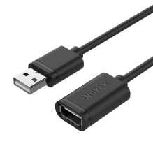 USB Kabelis - UNITEK Y-C417GBK USB 2.0 3m Vyras-Moteris Juodas
