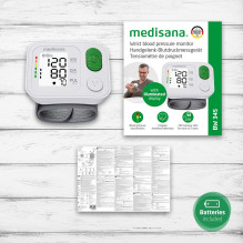 Kraujo Spaudimo Monitorius - Medisana BW 345 Riešo Osilometrinis LCD Ekranas Kraujo Spaudimo Monitorius - Medisana BW 345 Riešo Osilometrinis LCD Ekranas
