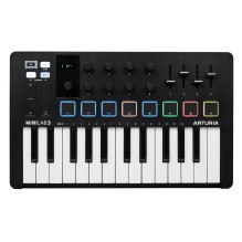 MIDI valdiklis - Arturia MiniLab 3 25 klavišų USB klaviatūra juoda MIDI valdiklis - Arturia MiniLab 3 25 klavišų USB klaviatūra juoda