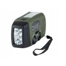 Skubios pagalbos radijas - Fosco Outdoormen Edit Solar-Dynamo Atsparus vandeniui USB C Juodas