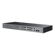 Komutatorius - TP-Link Omada ES220GMP Valdomas L2 Gigabit 18 PoE Prievadų 250W Juodas