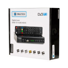 Skaitmeninis Televizijos Imtuvas - Cabletech DEKODER DVB-T2 H.265 HEVC URZ0336 HDMI, SCART