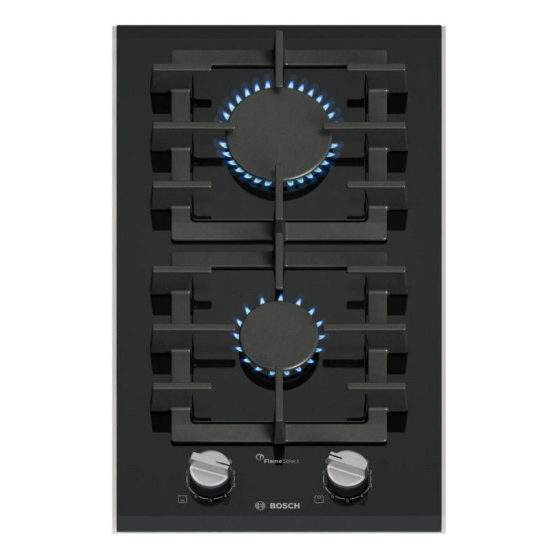 Dujinė viryklė - Bosch Serie 8 PRB3A6I40 2 zona 4750W stiklo-keraminė juoda