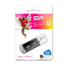 USB Atmintinė - Silicon Power Ultima U02 32 GB Juoda