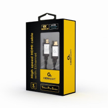 HDMI Laidas - Gembird CCB-HDMIL-3M Pilkas HDMI Laidas - Gembird CCB-HDMIL-3M Pilkas