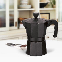 Kavos aparatas - Maestro Moka Pot 6 Cup Aluminum 300ml Black Kavos aparatas - Maestro Moka Pot 6 Cup Aluminum 300ml Black