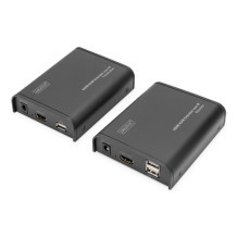 KVM Išplėtiklis - Digitus HDMI IP Rinkinys Juodas KVM Išplėtiklis - Digitus HDMI IP Rinkinys Juodas