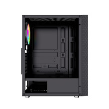 Korpusas - Gembird Fornax 2500 ARGB ATX, grūdintas stiklas, juodas Korpusas - Gembird Fornax 2500 ARGB ATX, grūdintas stiklas, juodas