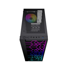 Korpusas - Gembird Fornax 2500 ARGB ATX, grūdintas stiklas, juodas Korpusas - Gembird Fornax 2500 ARGB ATX, grūdintas stiklas, juodas