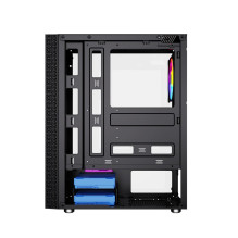 Korpusas - Gembird Fornax 2500 ARGB ATX, grūdintas stiklas, juodas Korpusas - Gembird Fornax 2500 ARGB ATX, grūdintas stiklas, juodas