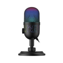 Mikrofonas - Havit GK52 Žaidimų USB Kardioidinis su Mute Funkcija ir LED Apšvietimu, Juodas