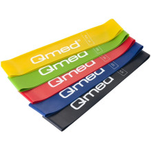 Pratimų Juostos Rinkinys - QMED Kilpinės Juostos 5vnt 4.5kg-31.5kg 5cm x 50cm Pratimų Juostos Rinkinys - QMED Kilpinės Juostos 5vnt 4.5kg-31.5kg 5cm x 50cm