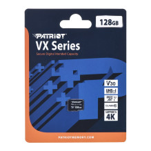 Atminties Kortelė - Patriot VX Micro SDXC 128GB V30 Juoda