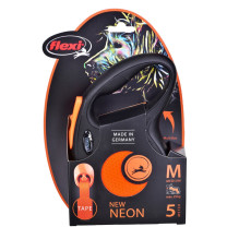 Gyvūnų reikmenys - Flexi New Neon M 5m šunų teleskopinė pavadėlio oranžinė Gyvūnų reikmenys - Flexi New Neon M 5m šunų teleskopinė pavadėlio oranžinė