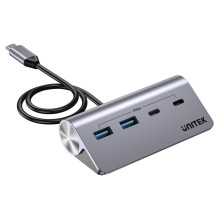 USB Hub - UNITEK Aluminium USB-C Hub 2x USB-A 2x USB-C 5Gbps USB Hub - UNITEK Aluminium USB-C Hub 2x USB-A 2x USB-C 5Gbps