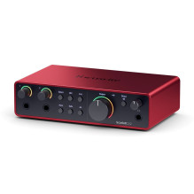 Garso Sąsaja - Focusrite Scarlett 2i2 USB-C 4-osios Kartos, 2 XLR Įėjimai, 192 kHz Garso Sąsaja - Focusrite Scarlett 2i2 USB-C 4-osios Kartos, 2 XLR Įėjimai, 192 kHz