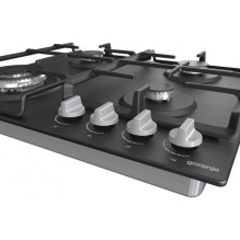 Virtuvės kaitlentė - Gorenje GW641EXB 4 degiklių dujinė kaitlentė 3500W juoda