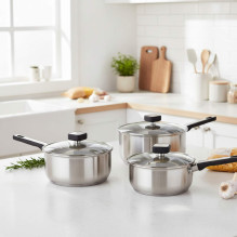 Salter BW14627 Expert 3 Piece (16 / 18 / 20cm) Pan Set