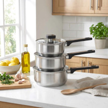 Salter BW14627 Expert 3 Piece (16 / 18 / 20cm) Pan Set