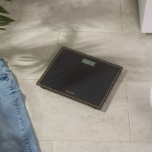Salter 9207 BGHCFEU12 Compact Electronic Bathroom Scale, Black