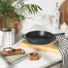 Salter BW13773GR Cast Iron 26 cm FryPan, Green