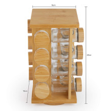 Salter BW127771 Bamboo Rotating Spice Rack