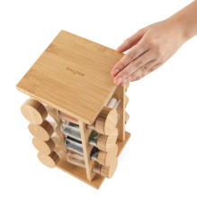 Salter BW127771 Bamboo Rotating Spice Rack