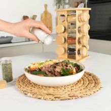 Salter BW127771 Bamboo Rotating Spice Rack