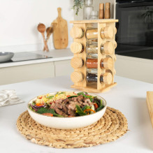Salter BW127771 Bamboo Rotating Spice Rack
