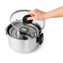 Salter BW14354 Stack-In Stainless Steel 3 Piece (16 / 22 / 24 cm) Stockpot Set