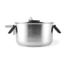 Salter BW14354 Stack-In Stainless Steel 3 Piece (16 / 22 / 24 cm) Stockpot Set