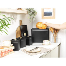 Salter BW14371 Alchemy Bread Bin, Black
