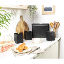 Salter BW14371 Alchemy Bread Bin, Black