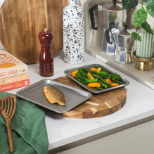 Salter BW14465 Essential 2 Piece Baking Tray Set Salter BW14465 Essential 2 Piece Baking Tray Set