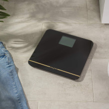 Salter 9075 BGFEU12 Max Electronic Bathroom Scale, Black / Gold
