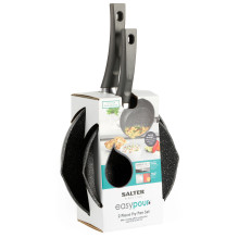 Salter BW09071AR Easy Pour 2 Piece Fry Pan Set
